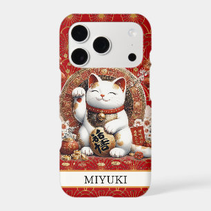 Lucky Cat With Gold Coins Monogrammed