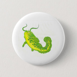 Lucky Catfish 6 Cm Round Badge