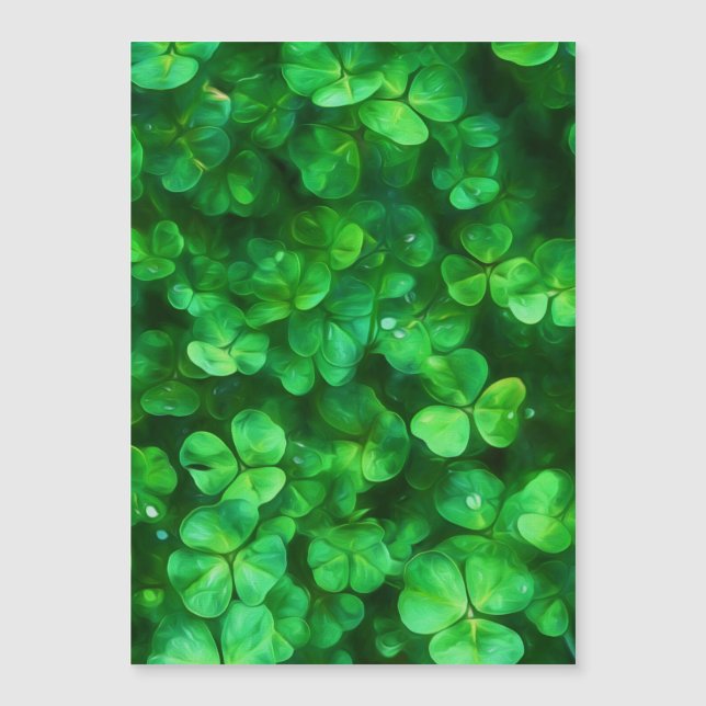 Lucky Celtic Irish Green Shamrocks (Front)
