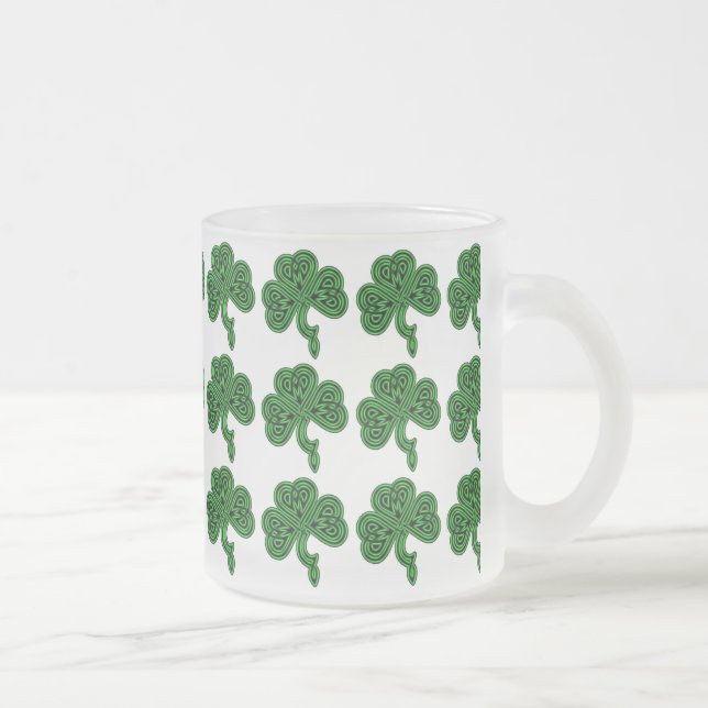 Lucky Celtic Shamrock Beer Mug (Right)