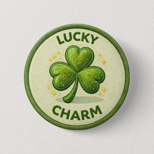 Lucky Charm 6 Cm Round Badge