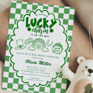 Lucky Charm Baby Shower Invitation