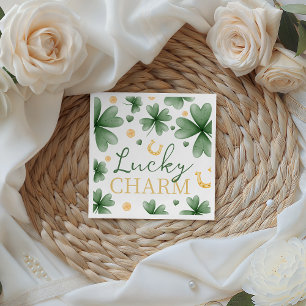 Lucky Charm Baby Shower Paper Napkins