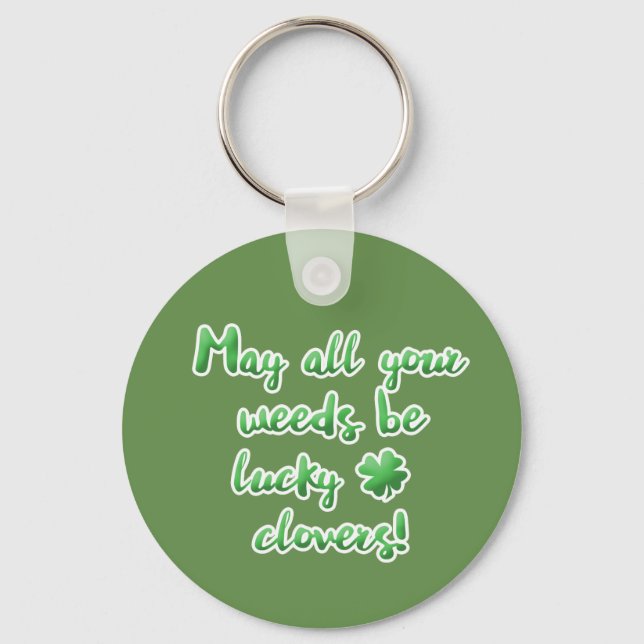 Lucky Charm Blessing for Garden Key Ring (Front)