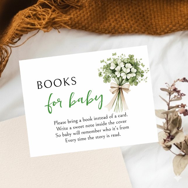 Lucky Charm Books for Baby Enclosure Card Shamrock (Creator Uploaded)