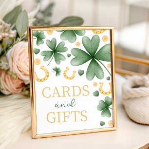 Lucky Charm Cards and Gifts Table Sign