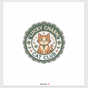 Lucky Charm Cat POD Vector Art - Lucky Charm Cat C