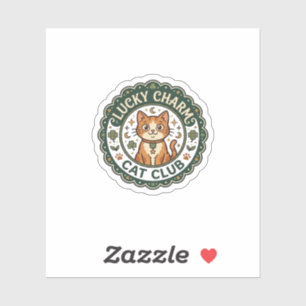 Lucky Charm Cat POD Vector Art - Lucky Charm Cat C