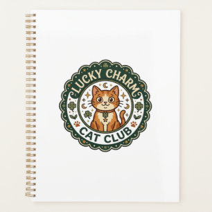 Lucky Charm Cat POD Vector Art - Lucky Charm Cat C Planner
