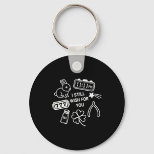 Lucky Charm Collage Funny Wishbone - Eleven Eleven Key Ring