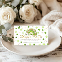 Lucky Charm Diaper Raffle Card