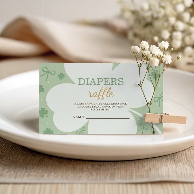 Lucky Charm Diaper Raffle Card (Creator Uploaded)