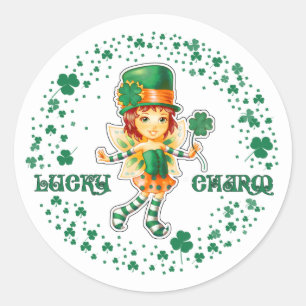 Lucky Charm. Fun St.Patrick's Day Stickers