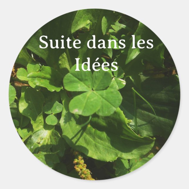 Lucky Charm - Happiness Brief Classic Round Sticker (Front)