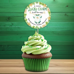 Lucky Charm Irish Baby Shower Favour Sticker