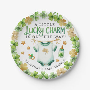 Lucky Charm Irish Baby Shower Party Plates