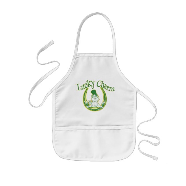 Lucky Charm Leprechaun Apron (Front)