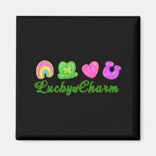 Lucky Charm Patricks Day Mama Funny Gift Tee Men, Magnet