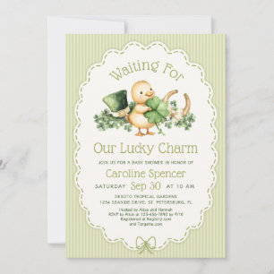 Lucky Charm St. Patrick's Day Baby Shower Invitation