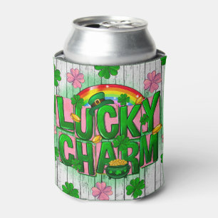 Lucky Charm St. Patrick's Day Design Can Cooler