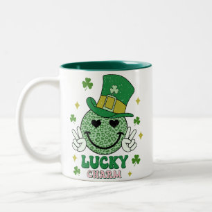 Lucky Charm St Patrick's Day Two-Tone Coffee Mug