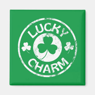 Lucky Charm Vintage St Patrick's Day Magnet