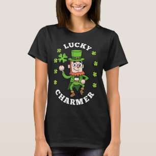 Lucky Charmer Leprechaun Shamrock St Patricks Day  T-Shirt