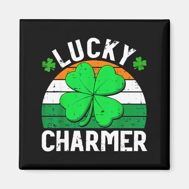 Lucky charmer shirts boys kids girls funny st magnet (Front)