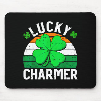 Lucky charmer shirts boys kids girls funny st mouse pad