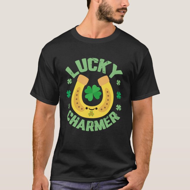 LUCKY CHARMER  Teacher Student School St Patrick s T-Shirt (Front)