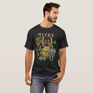 Lucky Charms And good fortune Symbols St patrick's T-Shirt