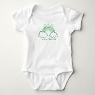 lucky charms personalised baby name bodysuit