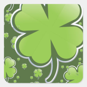 Lucky Charms Square Sticker