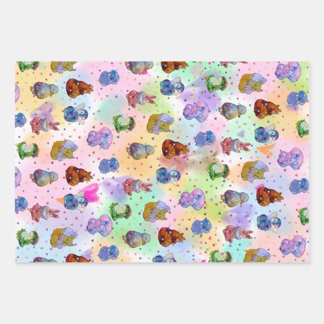 Lucky Charms Wrapping Paper Sheet (Front)