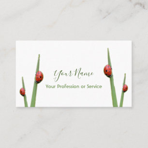 Lucky clients with lucky ladybugs! business card