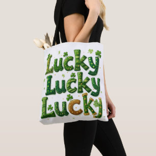 Lucky Clipart St. Patrick's Day Design Tote Bag