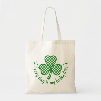 Lucky Clover Canvas Tote Bag