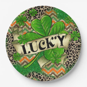Lucky Clover Celebration Paper Plate