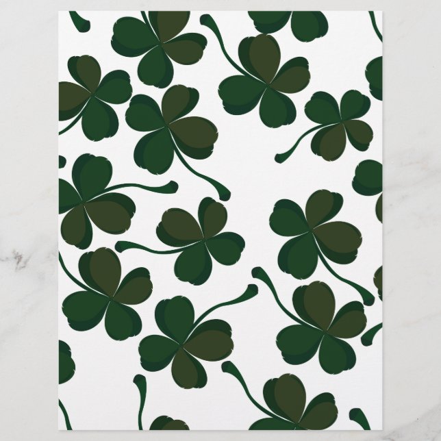 lucky clover customized letterhead (Front)
