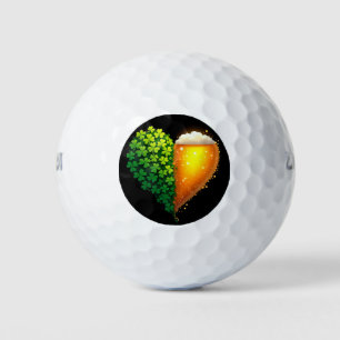 Lucky Clover Design for St. Patrick's Day Golf Balls