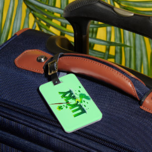 Lucky Clover Design for St. Patrick's Day Luggage Tag