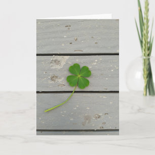 Lucky Clover Find Hope Card