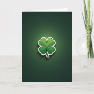 Lucky Clover Green Art Card