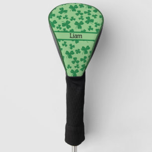 Lucky Clover Green Personalised Driver  Golf Head Cover