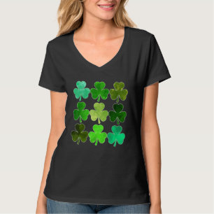 Lucky Clover Green Shamrock Irish Funny st patrick T-Shirt