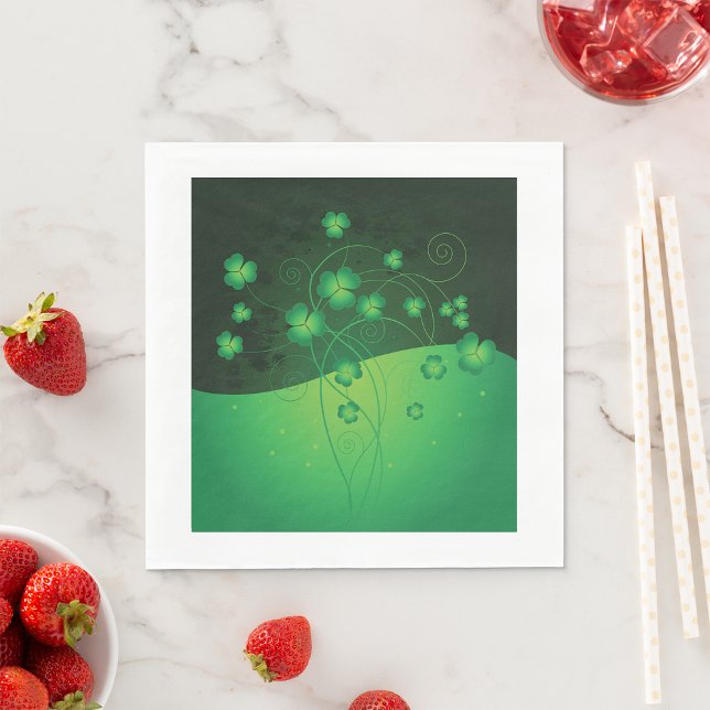 Lucky Clover Paper Napkins (Creator Uploaded)