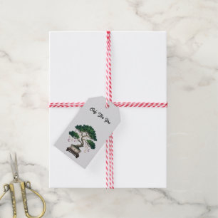 Lucky Clover Plant with Moon Charms Gift Tags