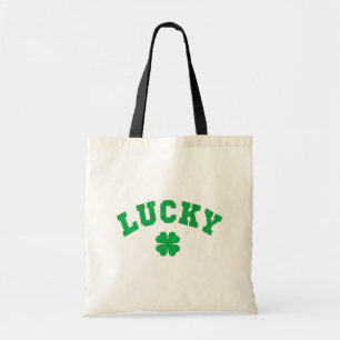 Lucky Clover Saint Patricks Day Both Side Print Tote Bag