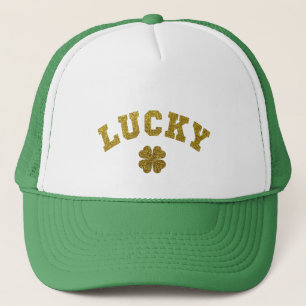 Lucky Clover Saint Patricks Trucker Hat