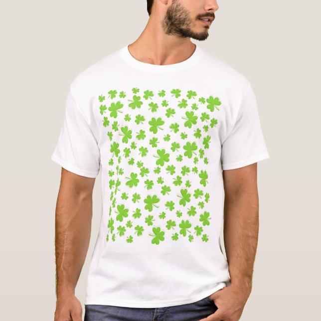 Lucky Clover Shamrock T-Shirt (Front)